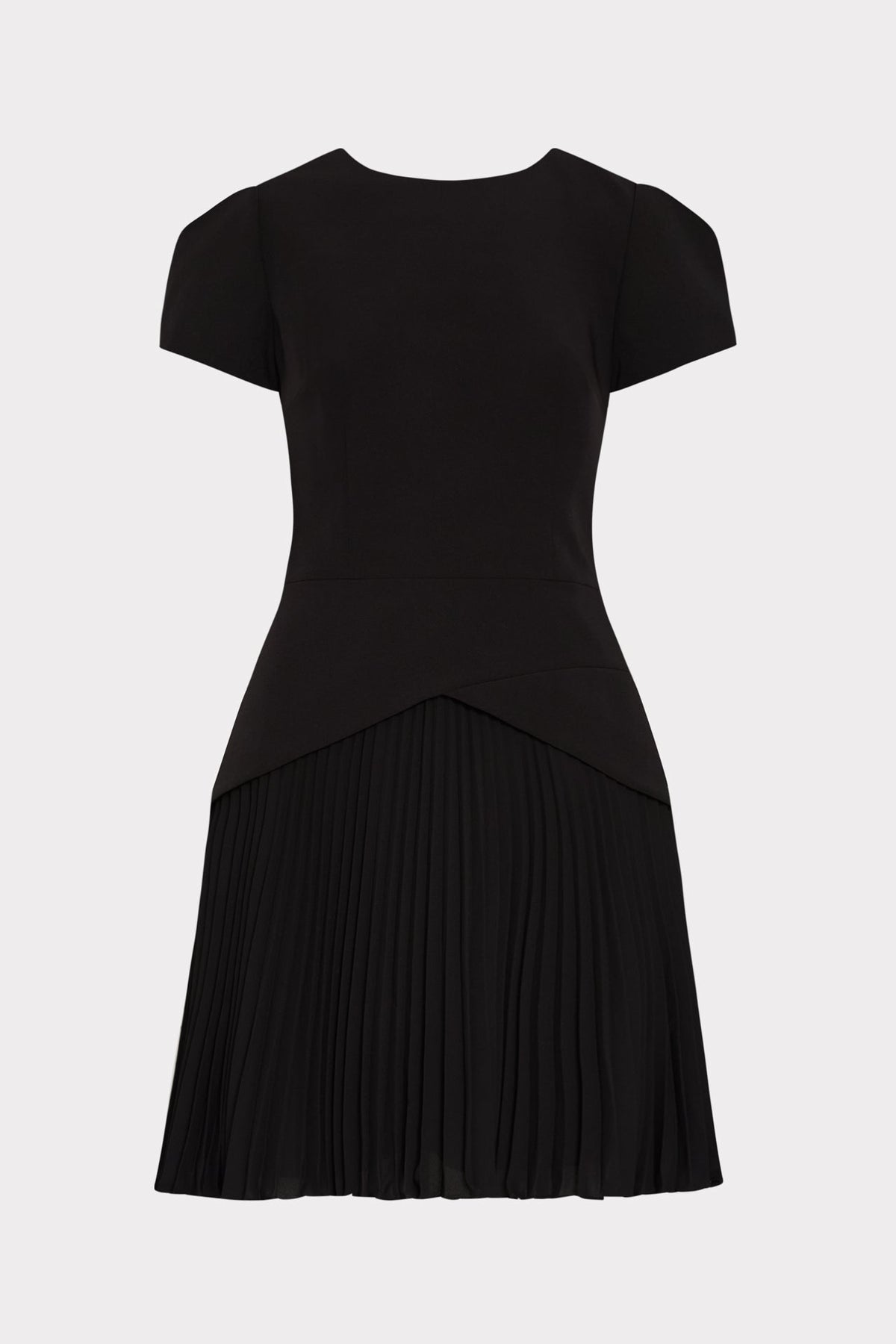 Haddy Pleated Short Sleeve Mini Dress