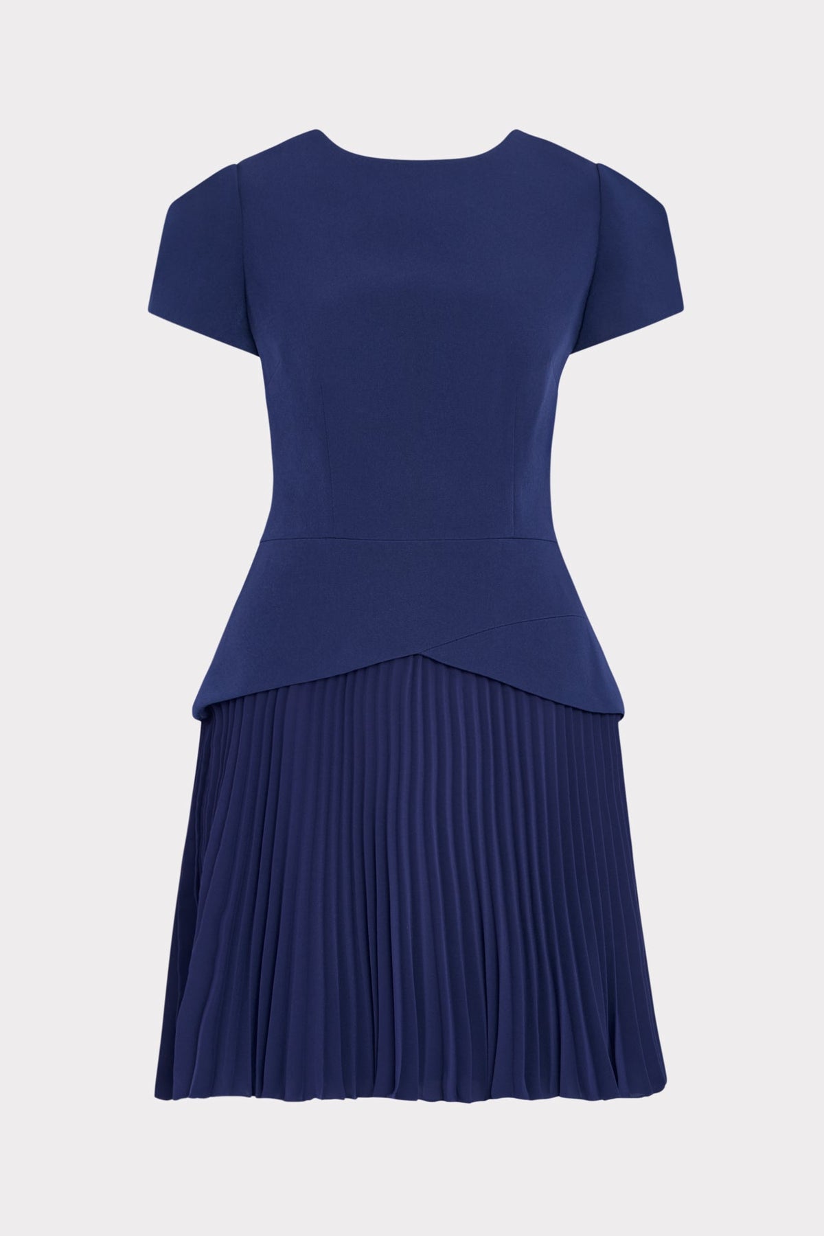 Haddy Pleated Short Sleeve Mini Dress