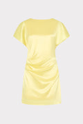 Kora Hammered Satin Mini Dress