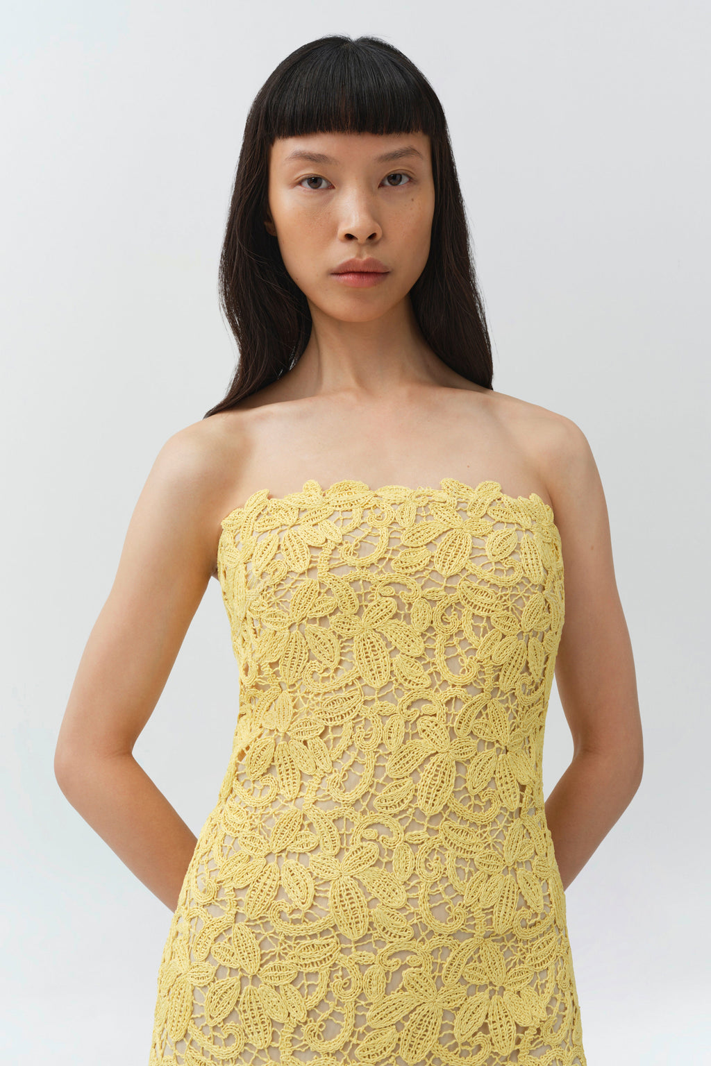 Sera Floral Raffia Bustier Midi Dress