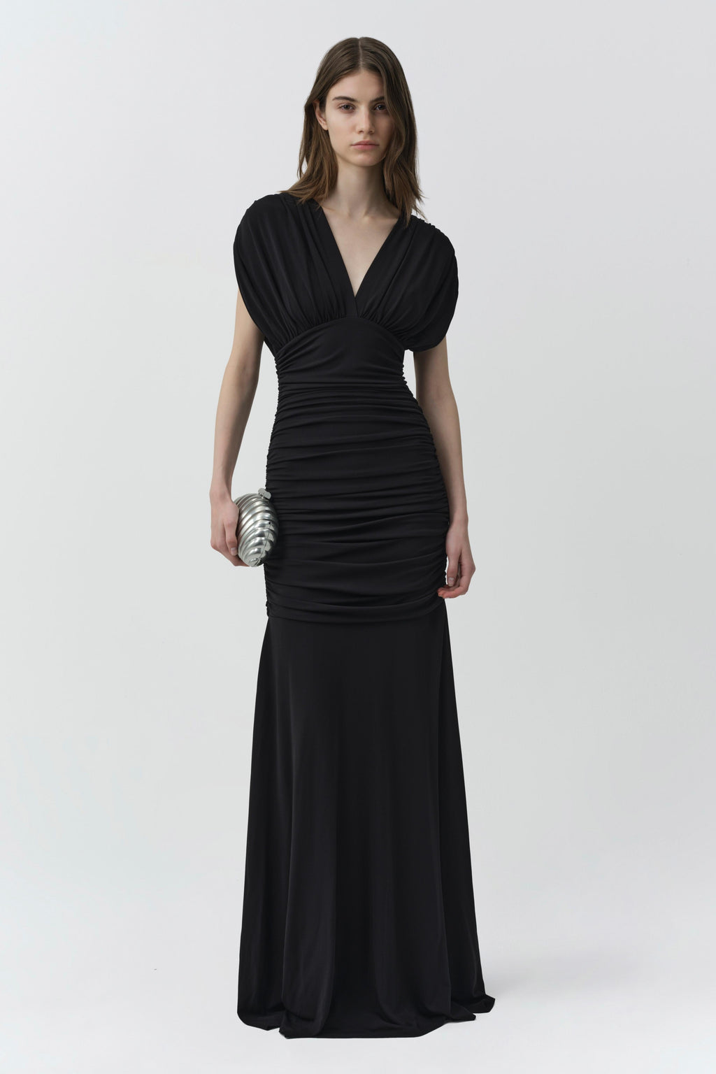 Norvelle Draped Jersey Gown