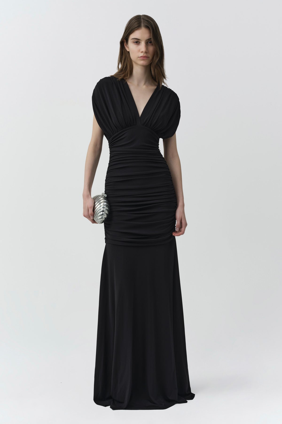Norvelle Draped Jersey Gown