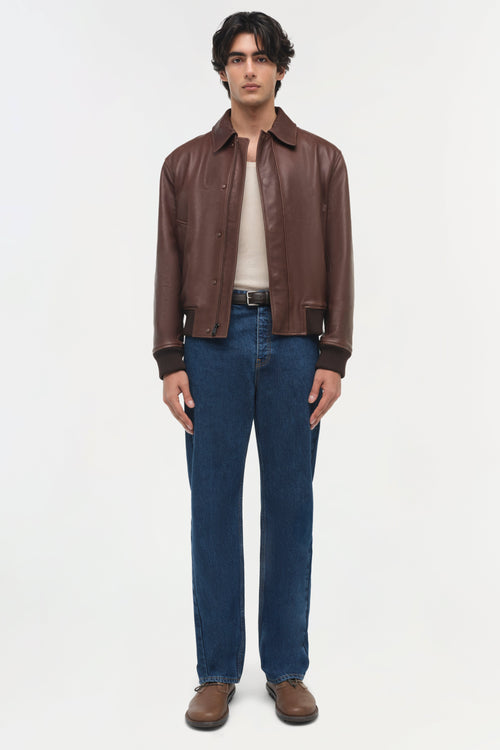Bauer Leather Blouson Jacket