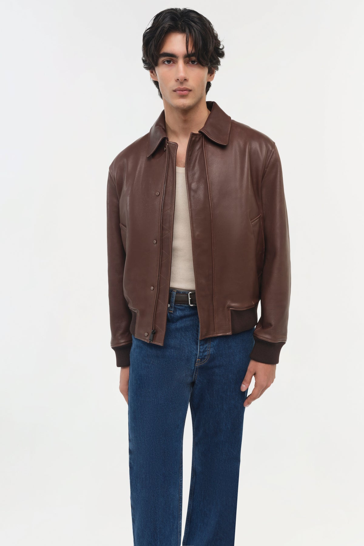 Bauer Leather Blouson Jacket