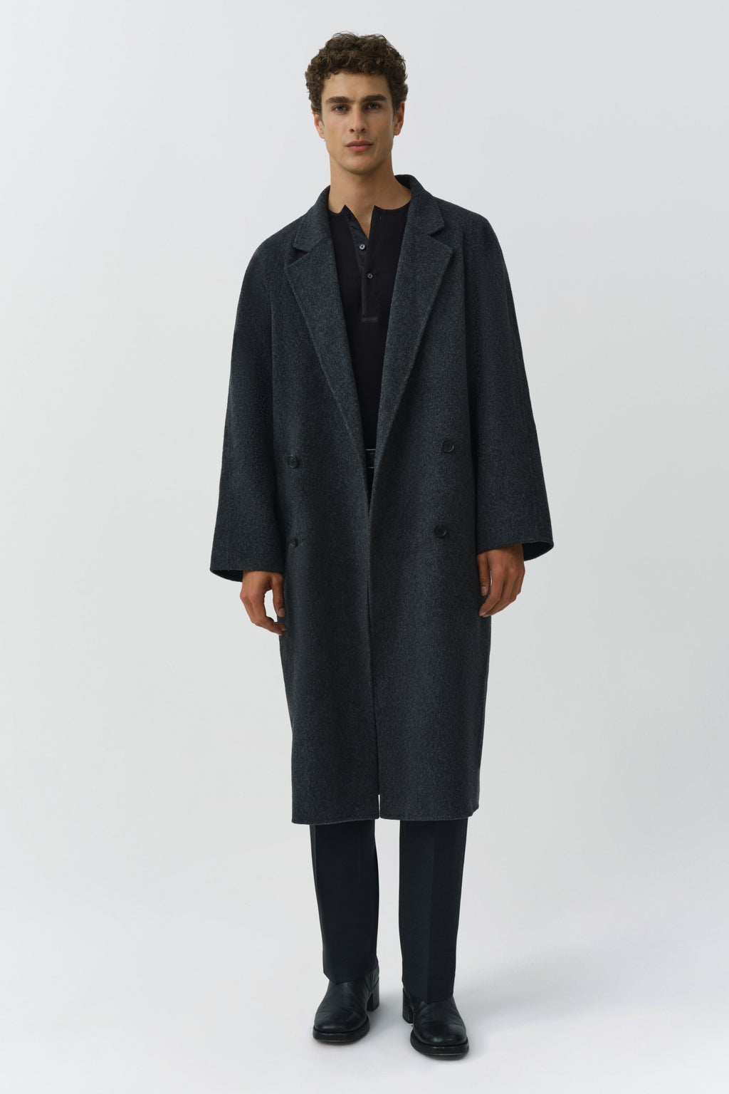 Sutton Double Breasted Wool Coat