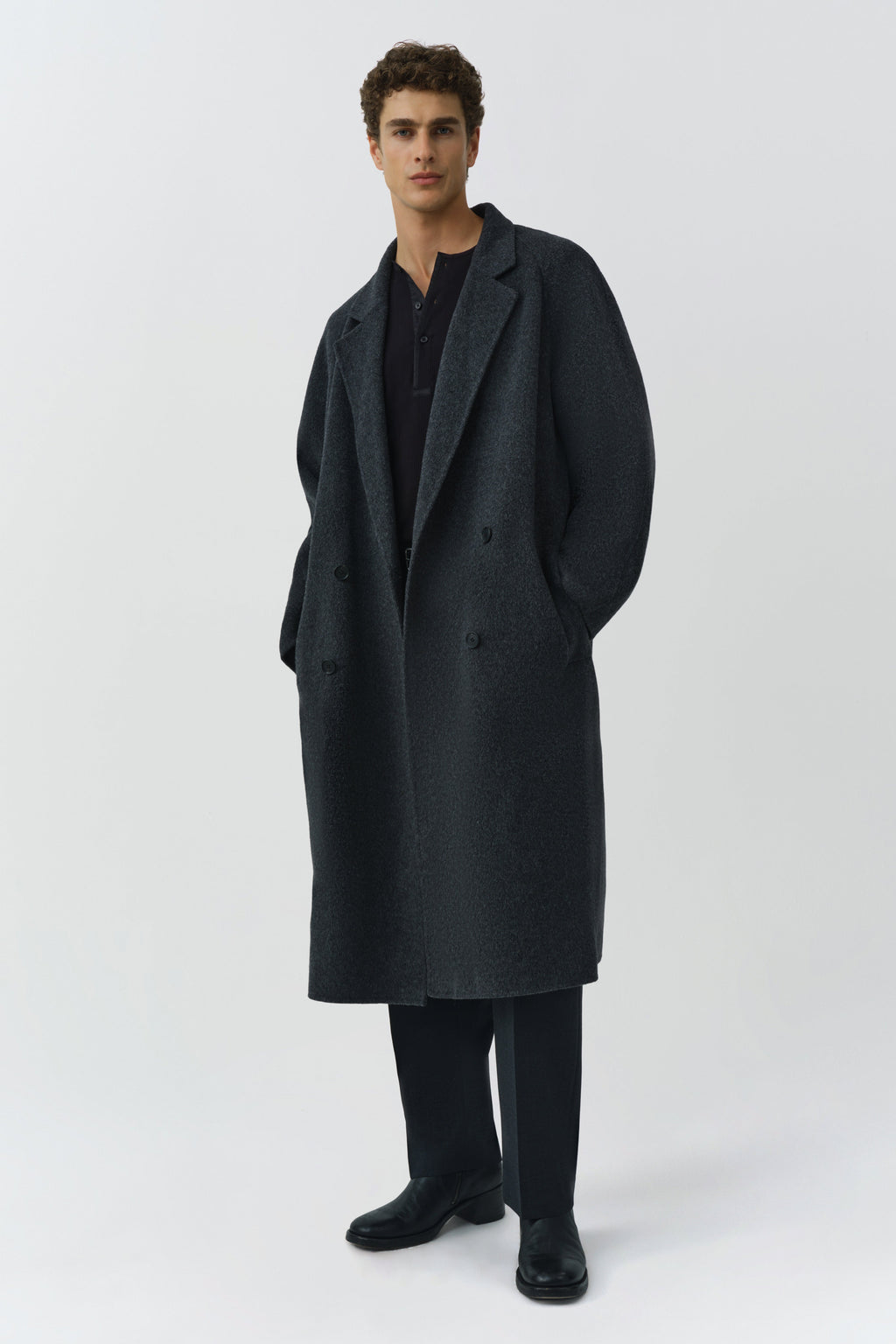 Sutton Double Breasted Wool Coat