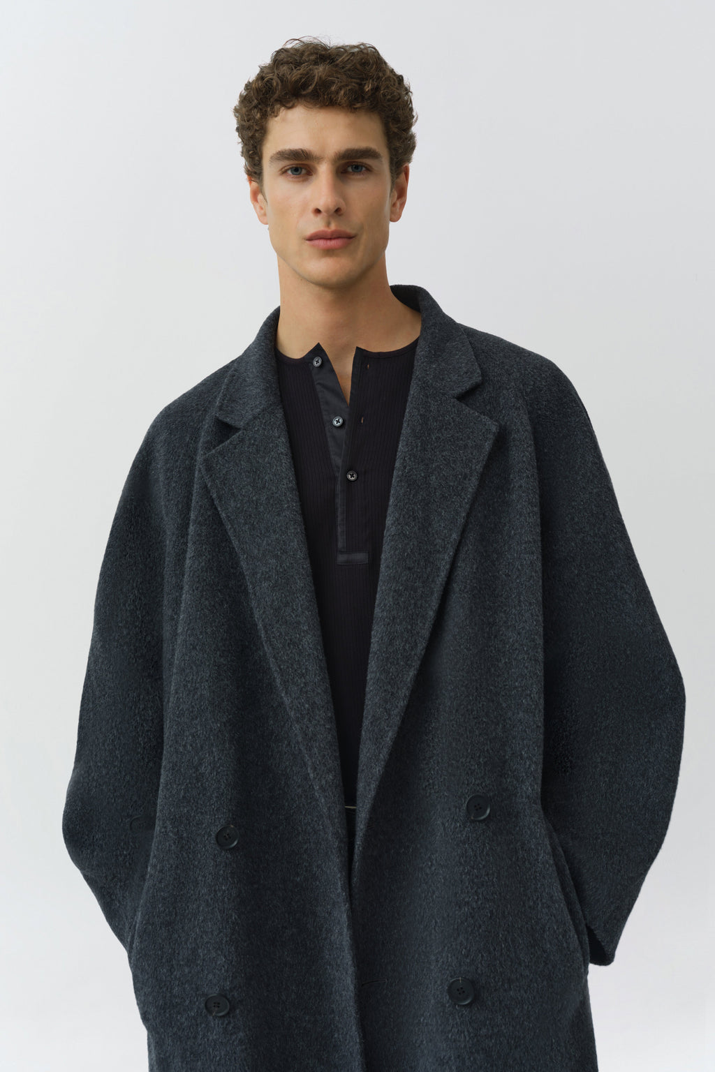 Sutton Double Breasted Wool Coat