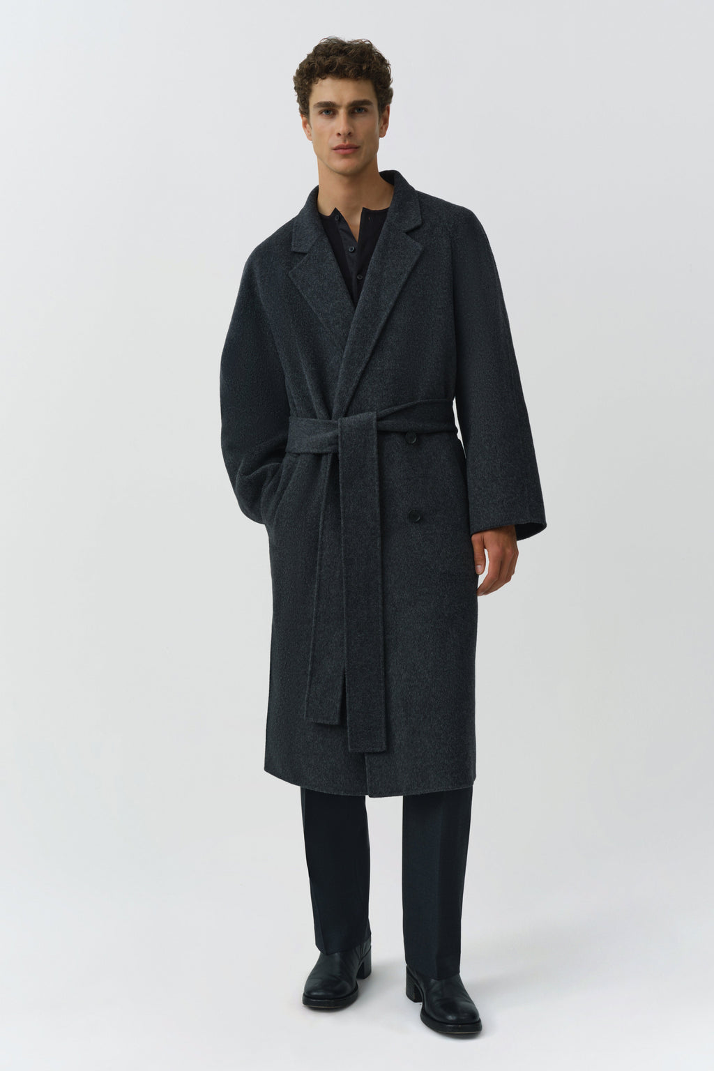 Sutton Double Breasted Wool Coat