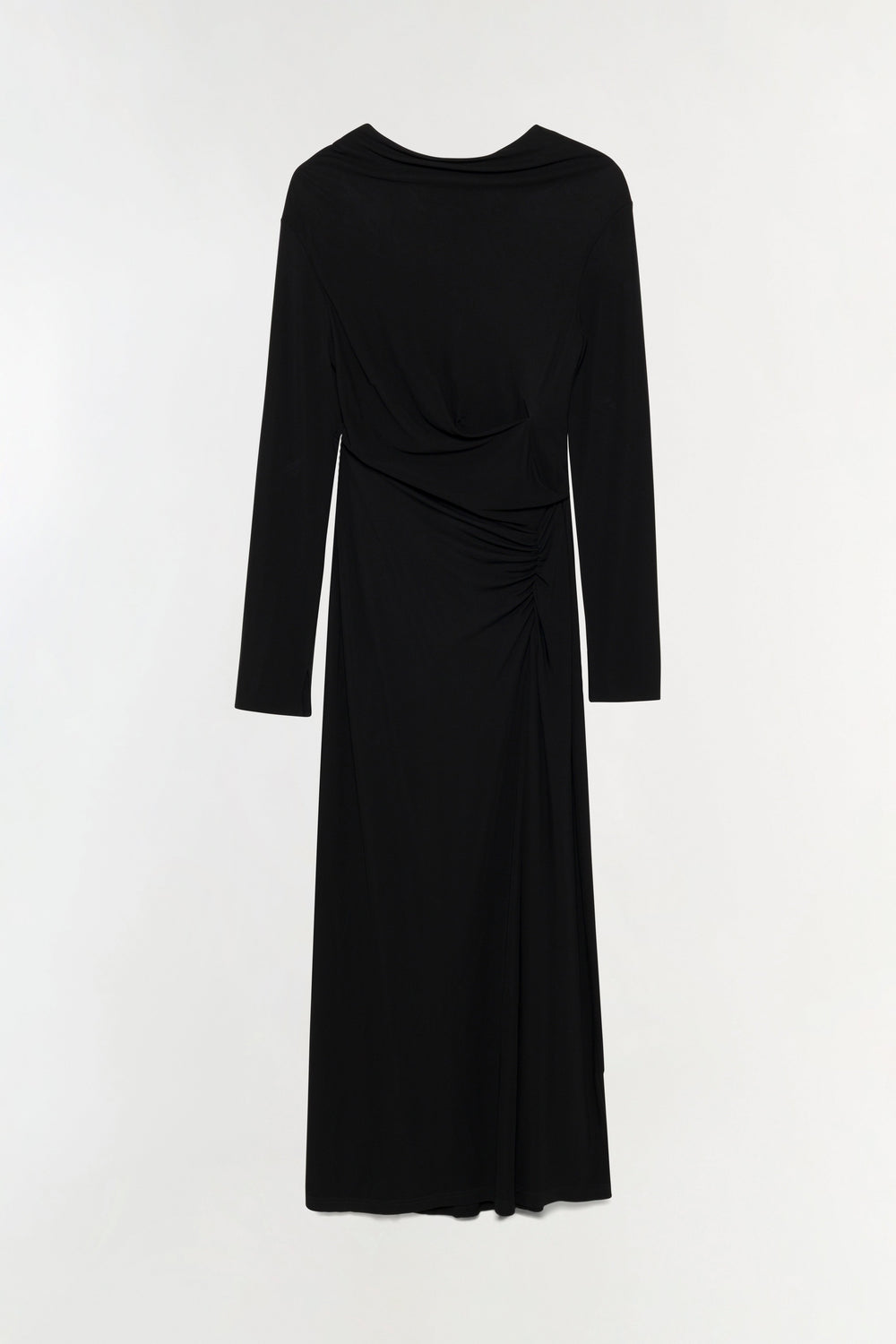 Ferrera Draped Jersey Midi Dress
