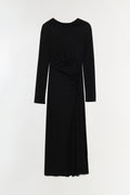 Ferrera Draped Jersey Midi Dress