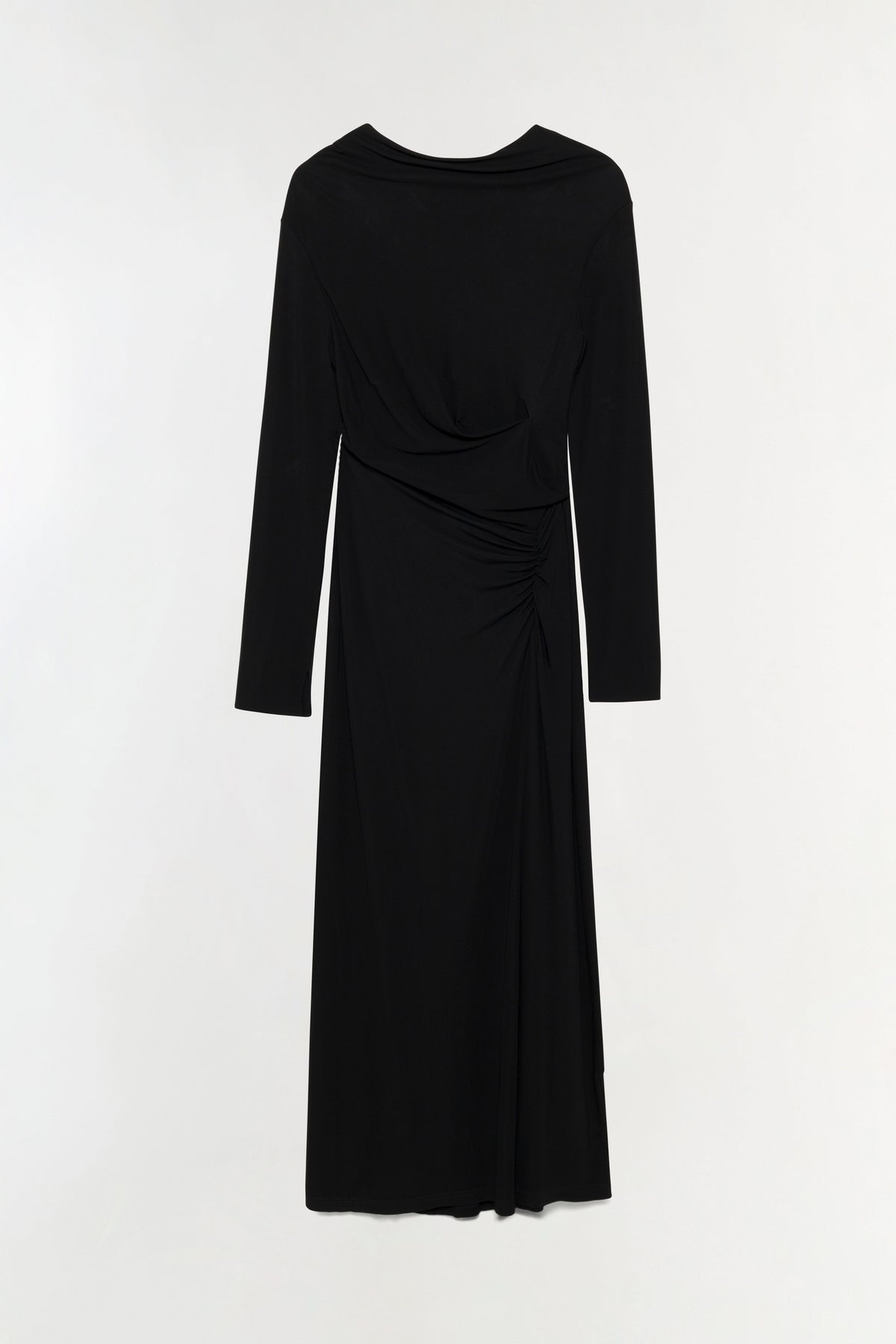 Ferrera Draped Jersey Midi Dress
