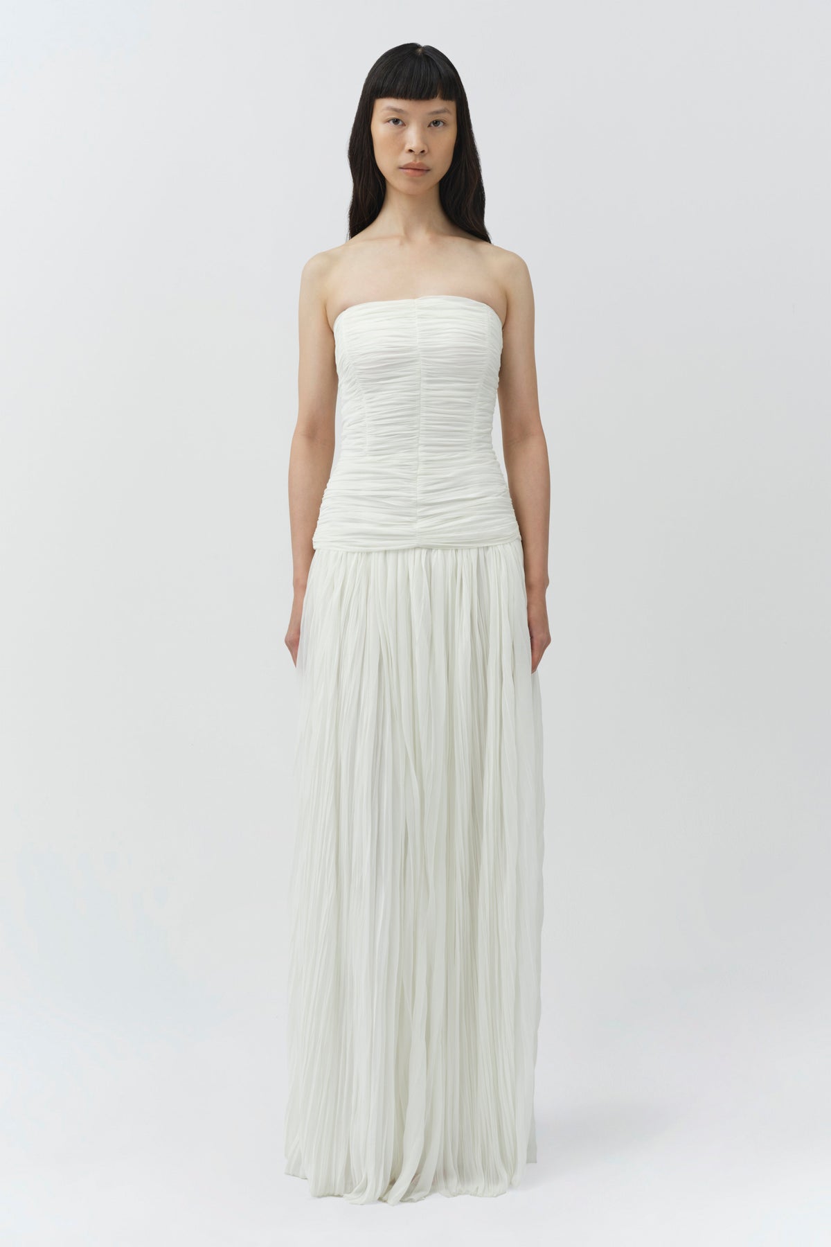 Danielle Crinkle Jersey Bustier Gown