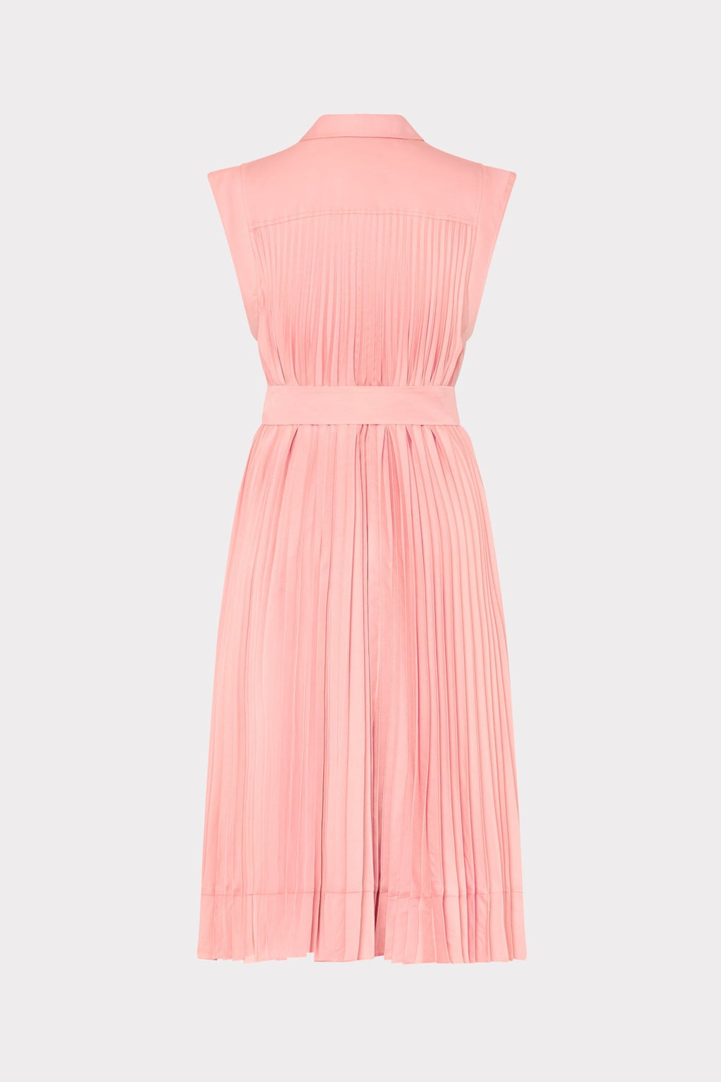 Johanna Pleated Twill Midi Dress