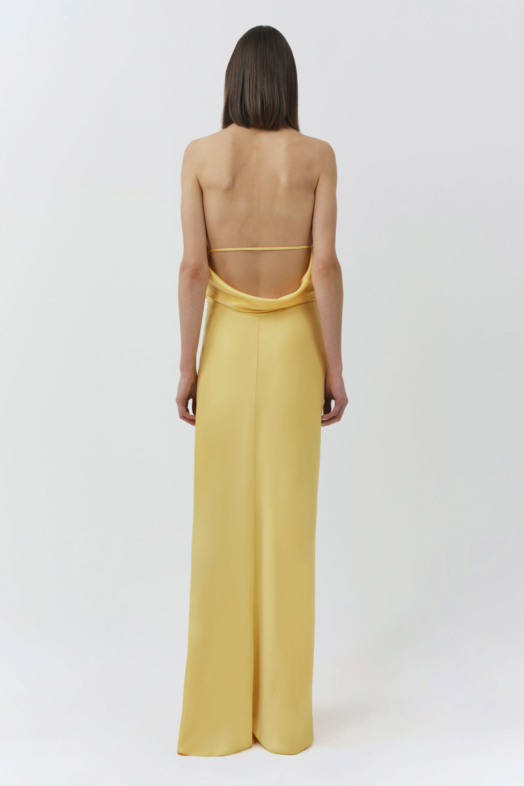Reannon Draped Satin Gown