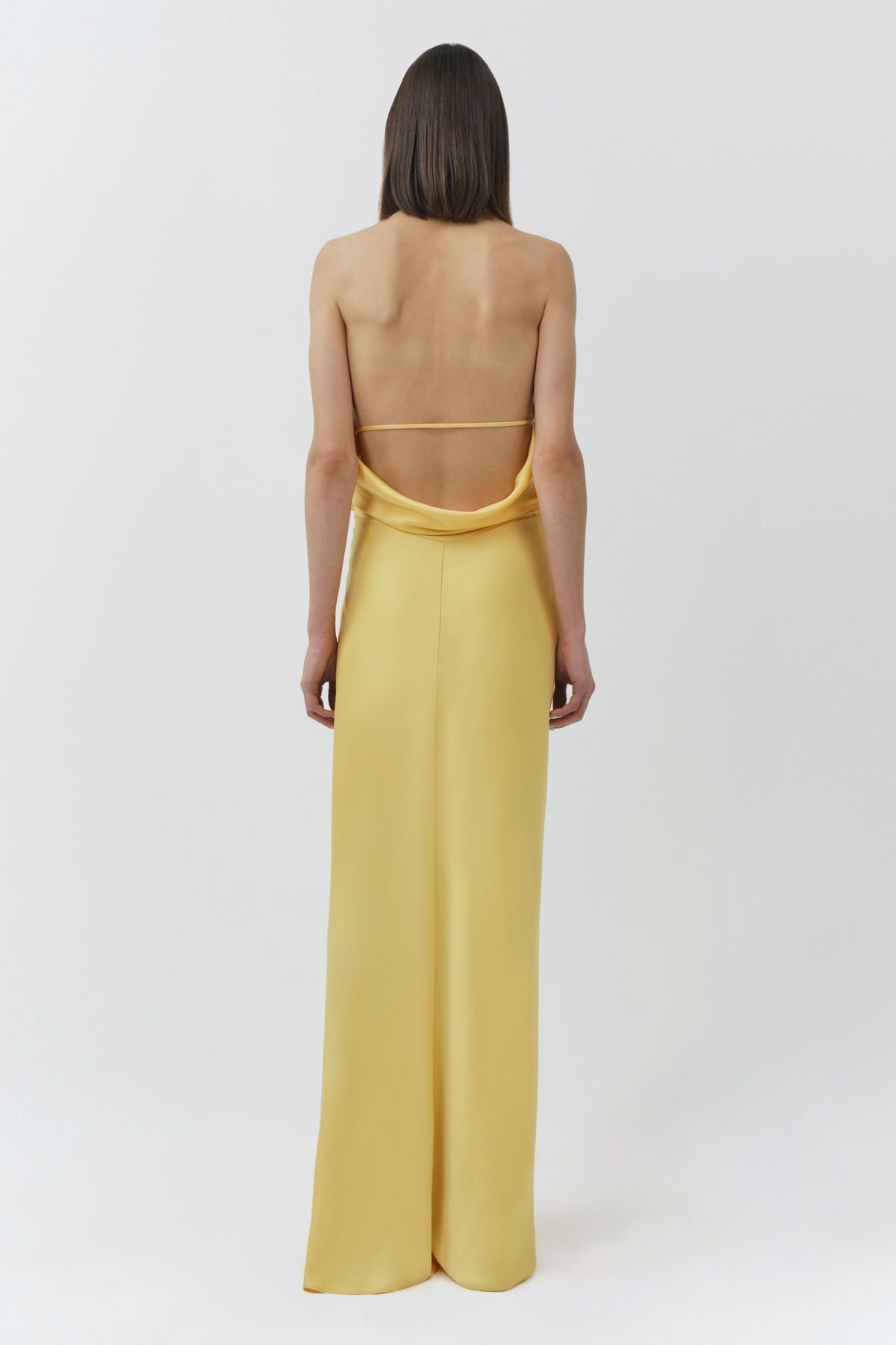 Reannon Draped Satin Gown