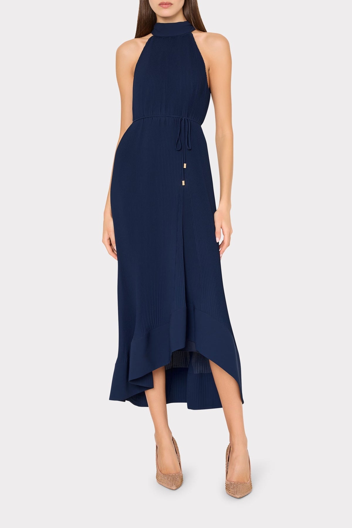 Nalani Pleated Midi Dress