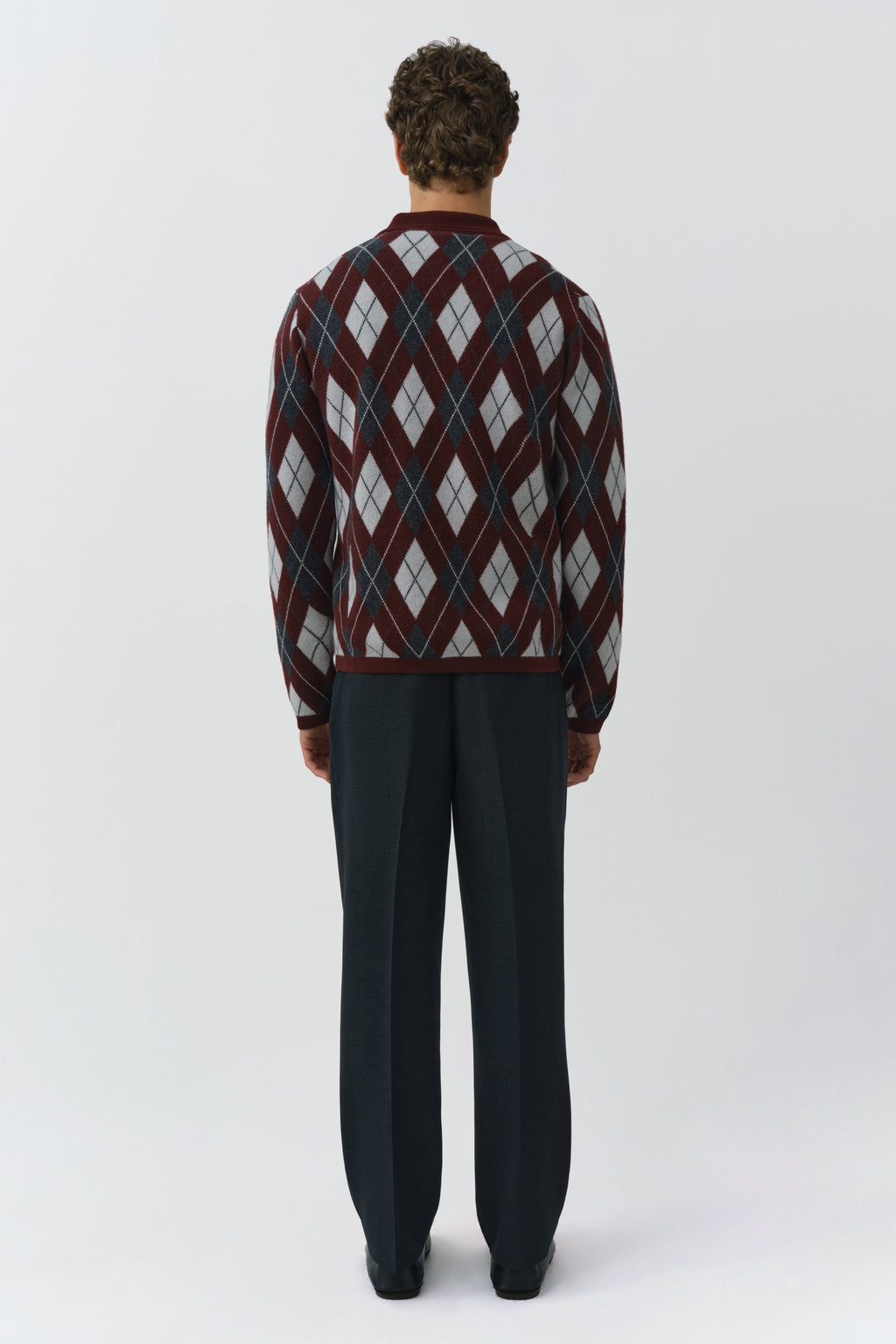 Callum Cashmere Argyle Polo