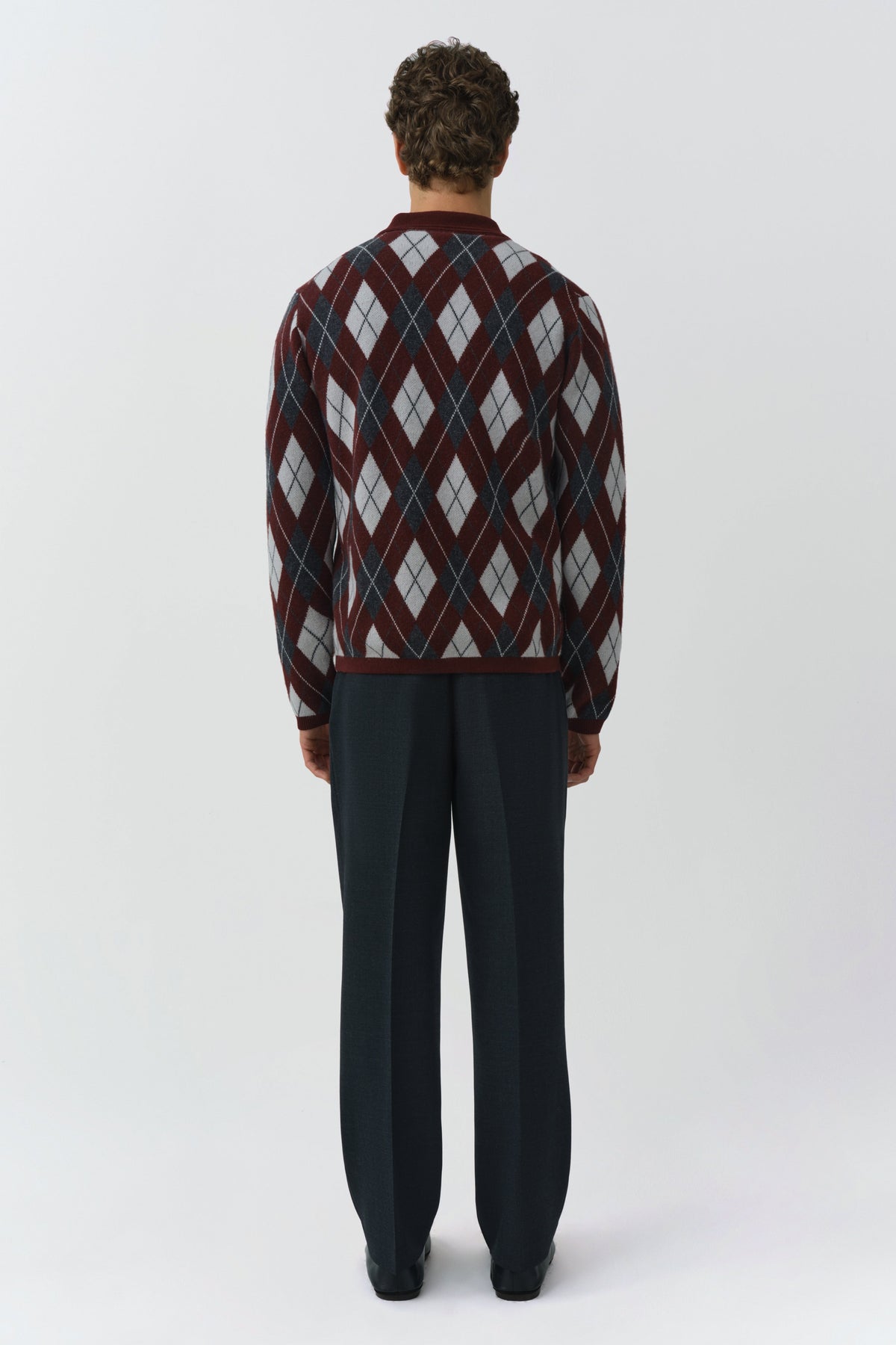 Callum Cashmere Argyle Polo