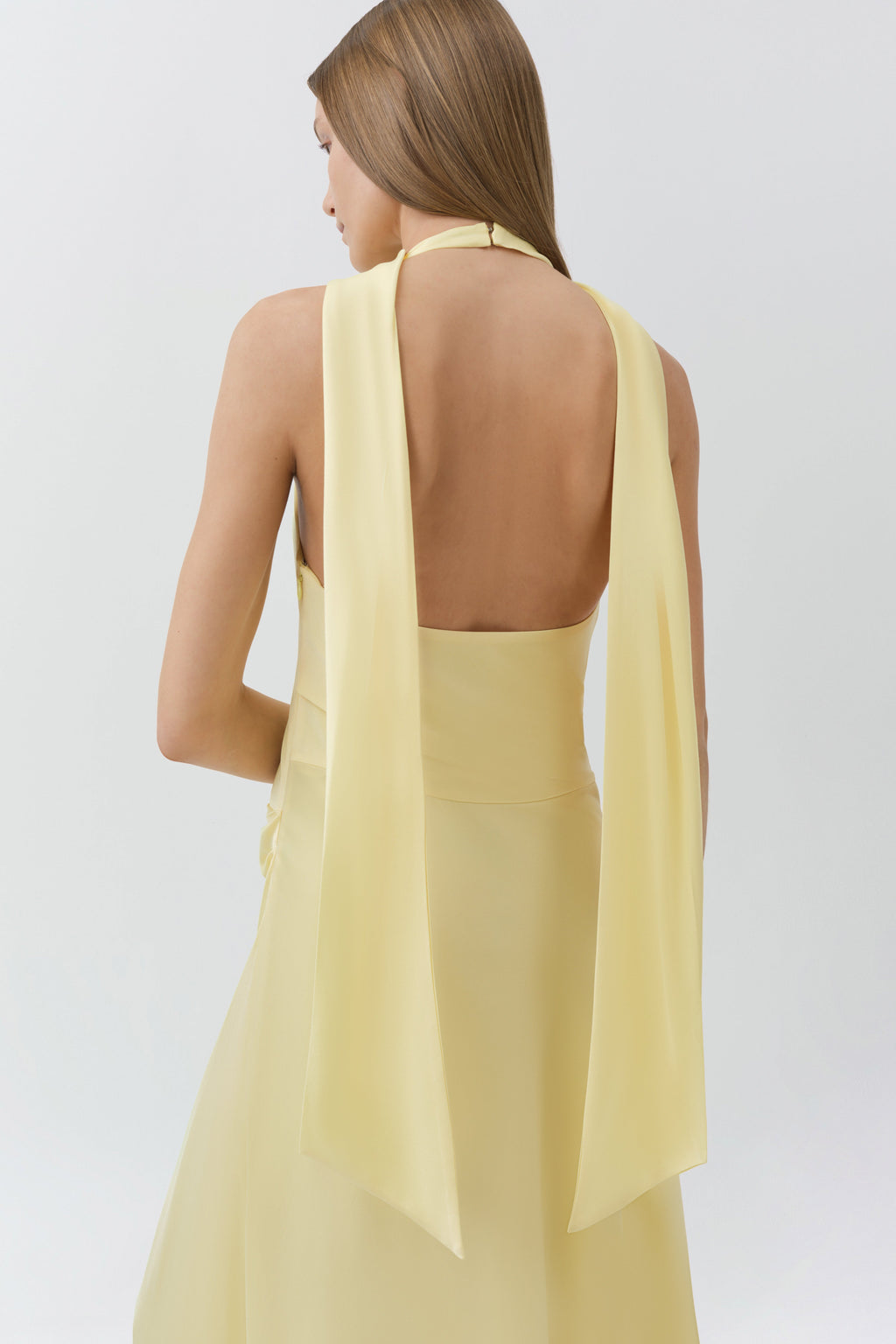 Monica Satin Midi Dress