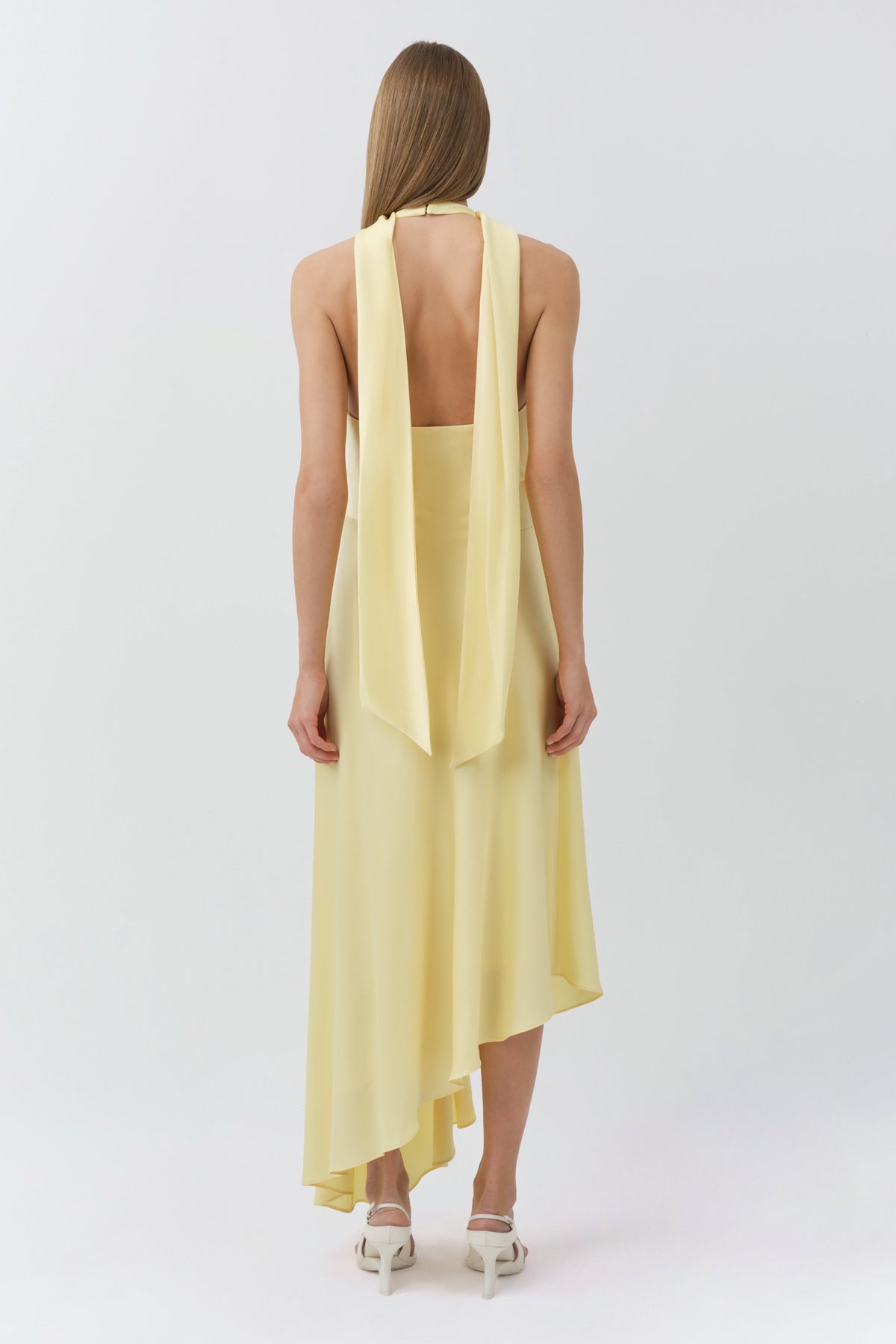 Monica Satin Midi Dress
