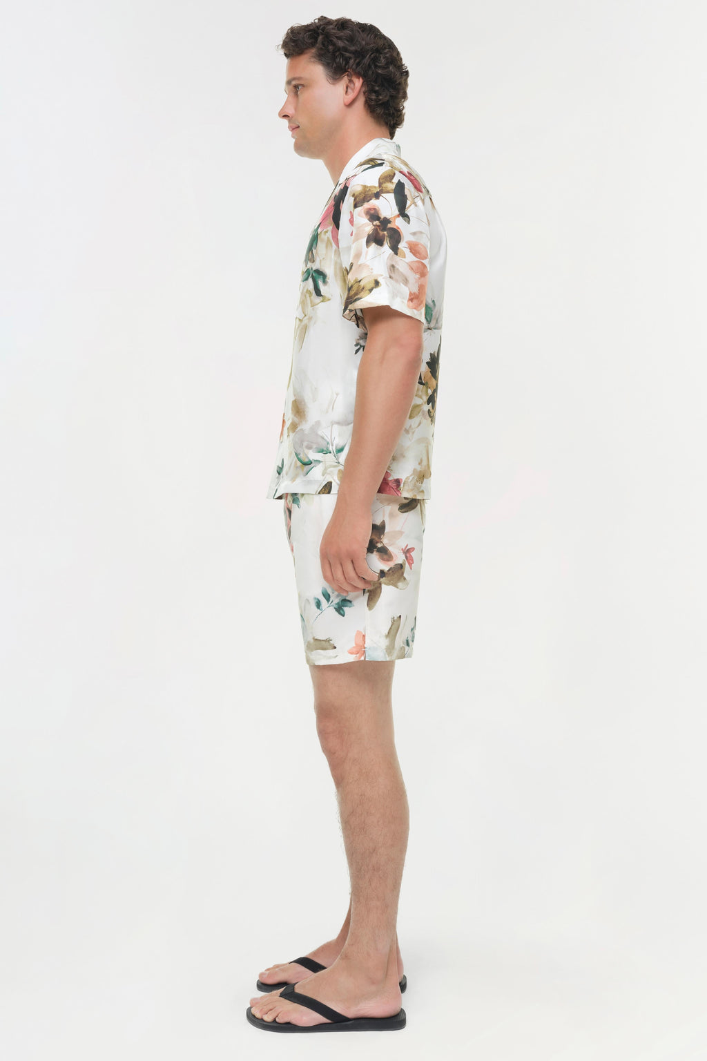 Casper Floral Printed Silk Shirt