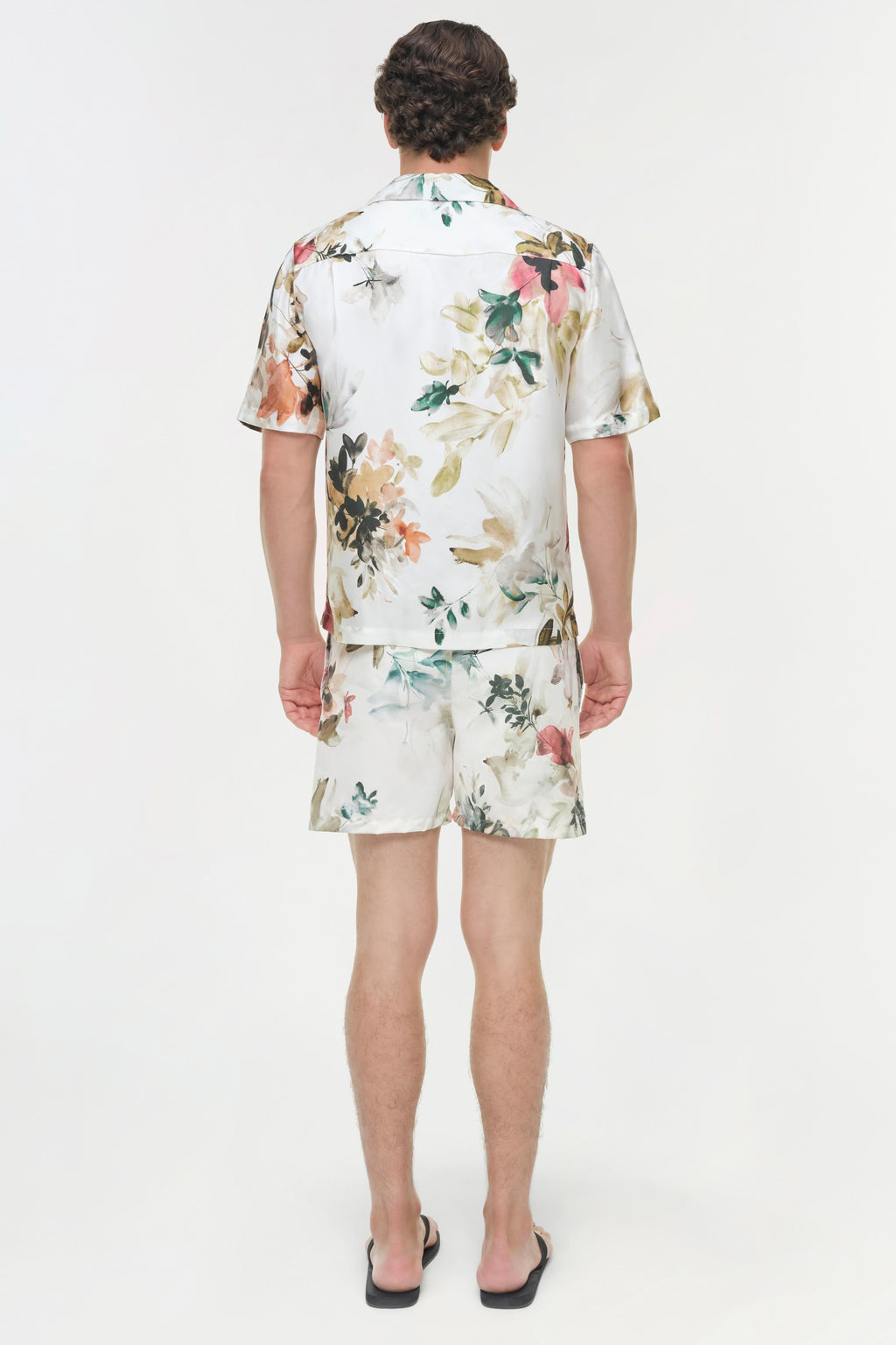 Casper Floral Printed Silk Shirt