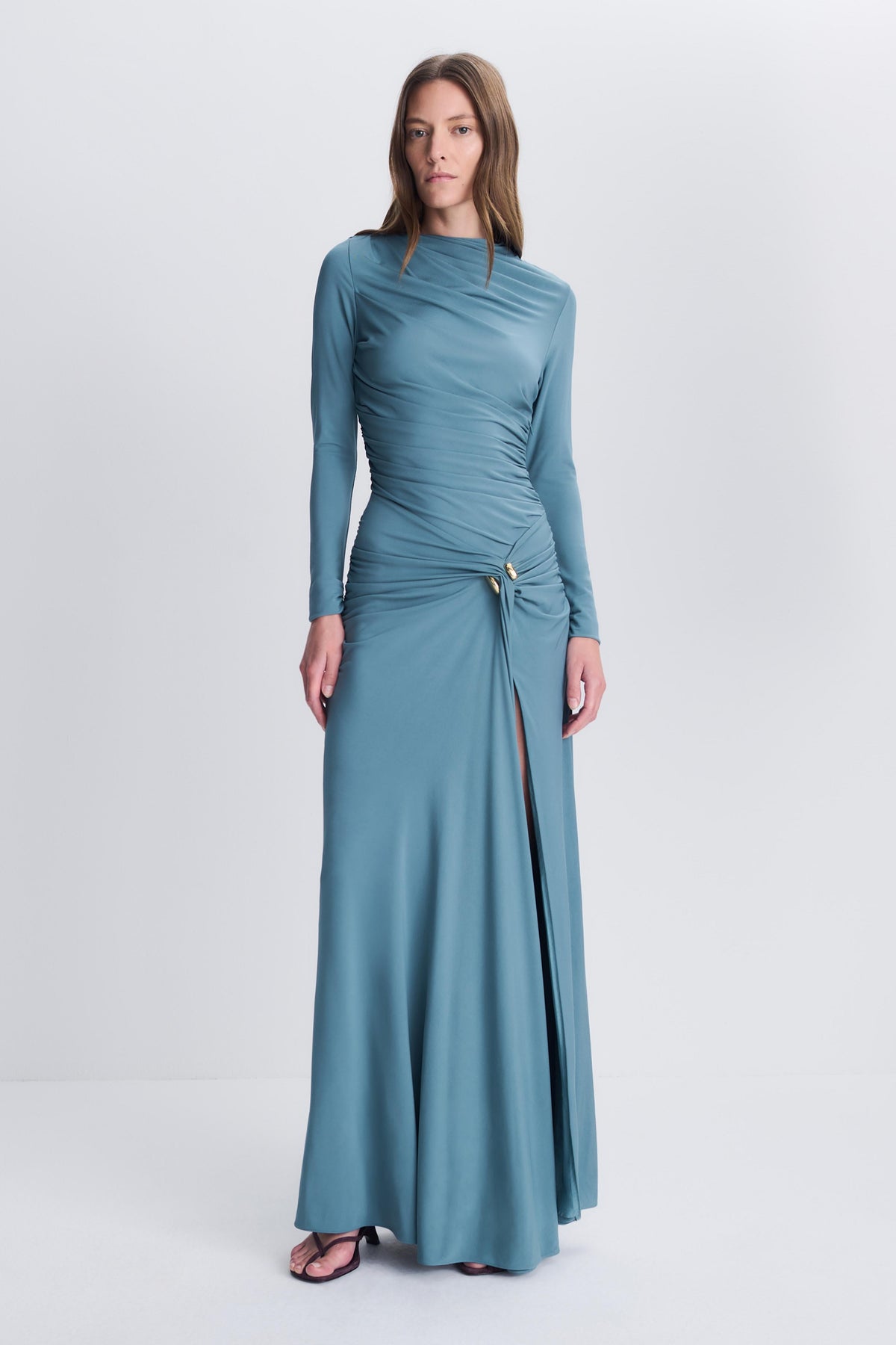 Eleanora Draped Jersey Gown