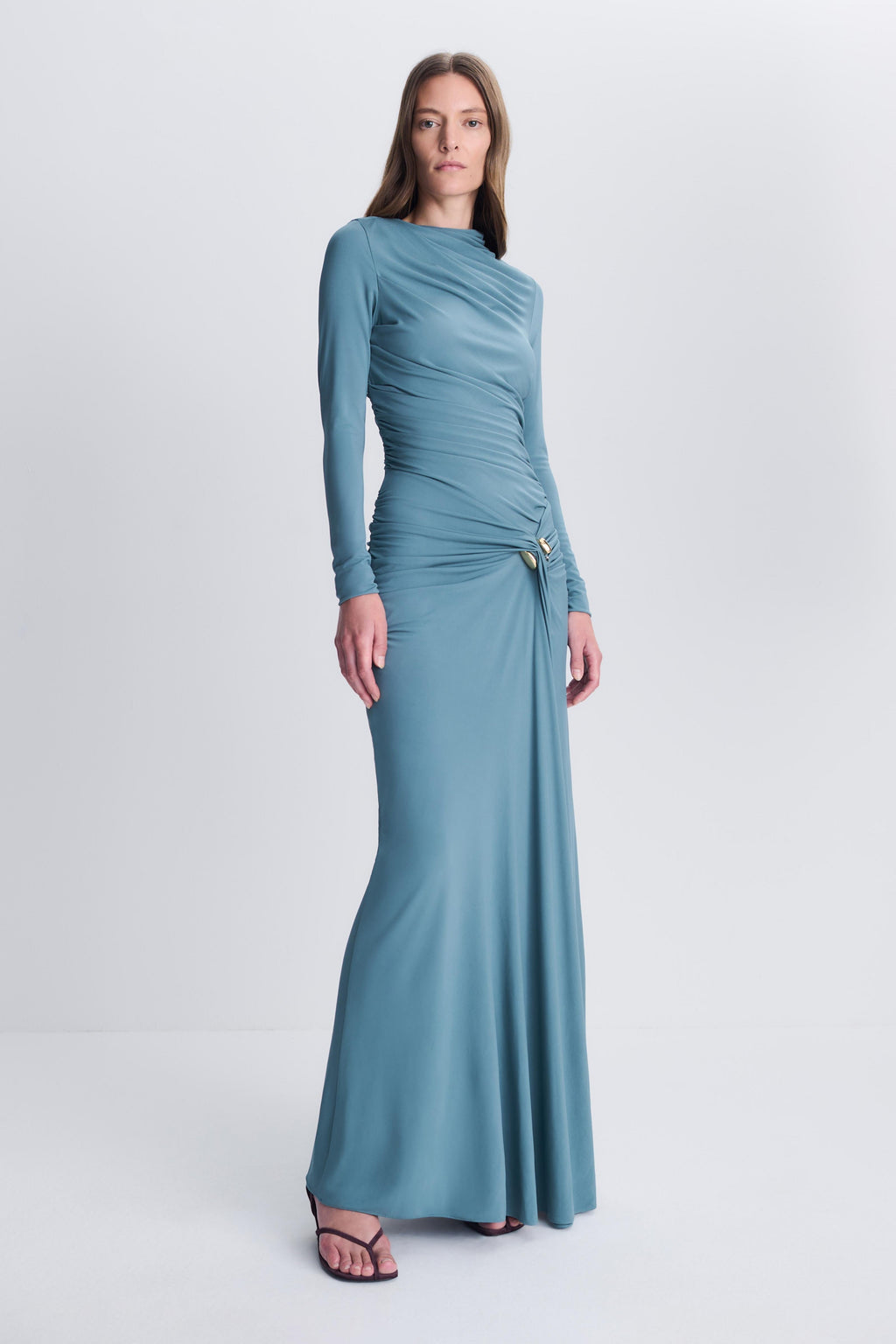 Eleanora Draped Jersey Gown