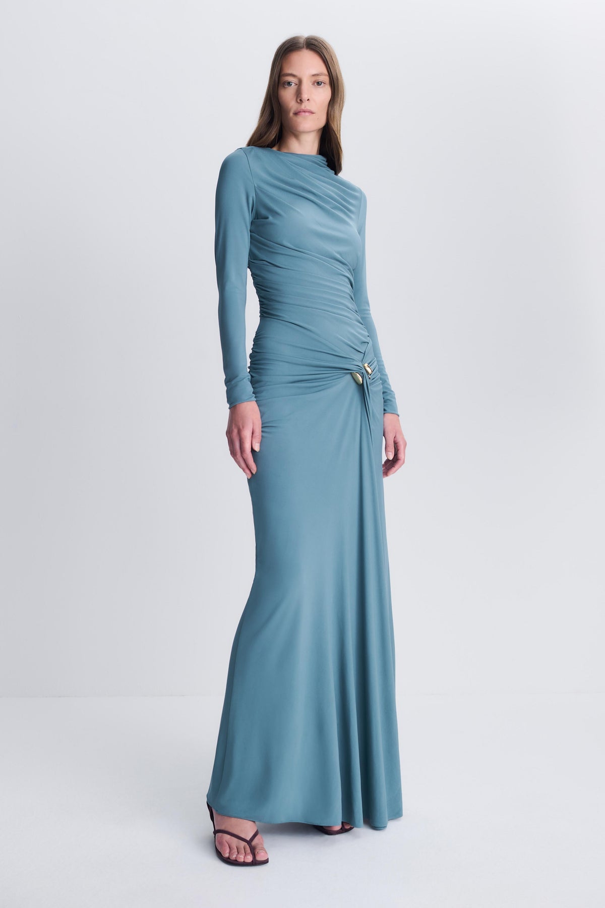 Eleanora Draped Jersey Gown
