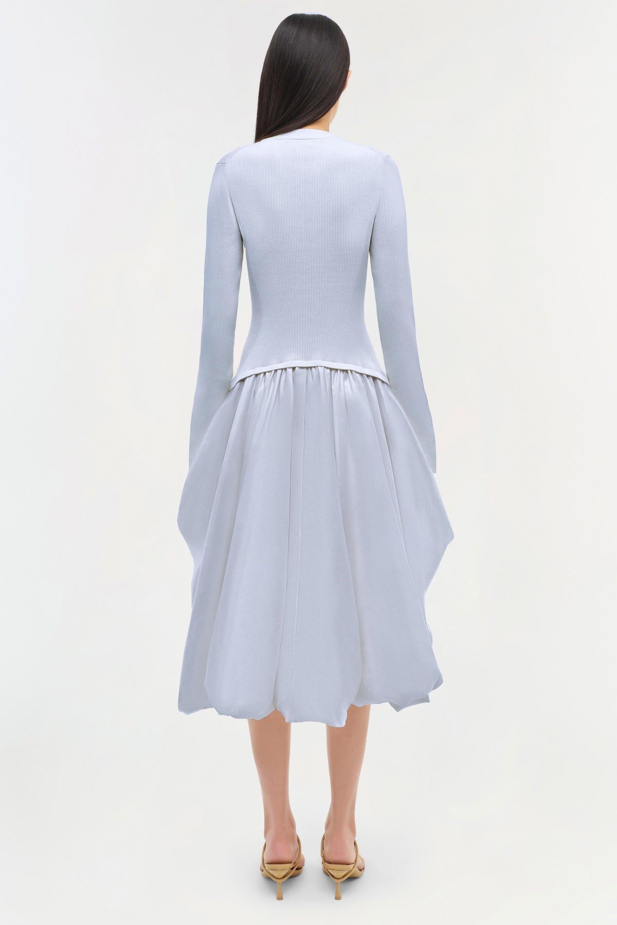 Kenlie Taffeta Knit Midi Dress