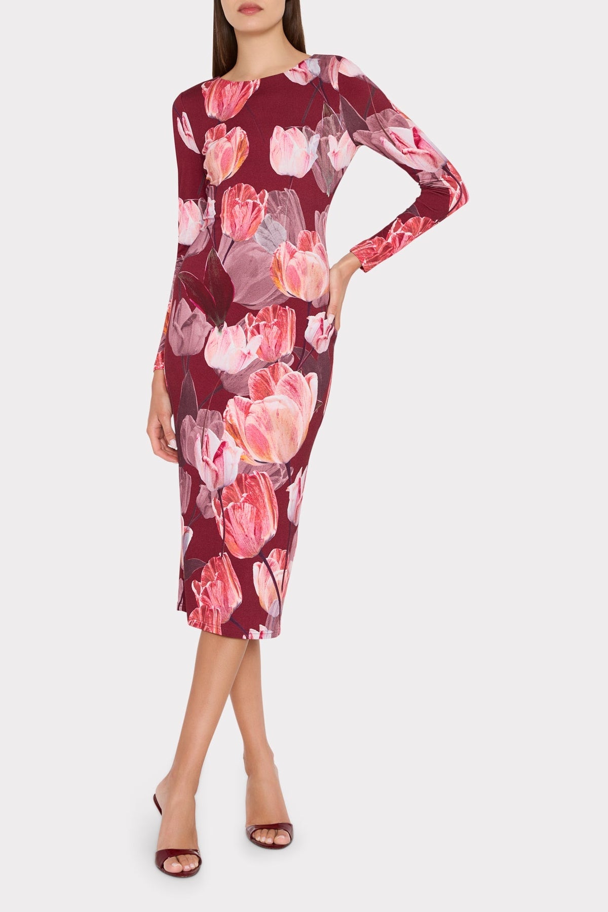 Abbygail Floral Midi Dress