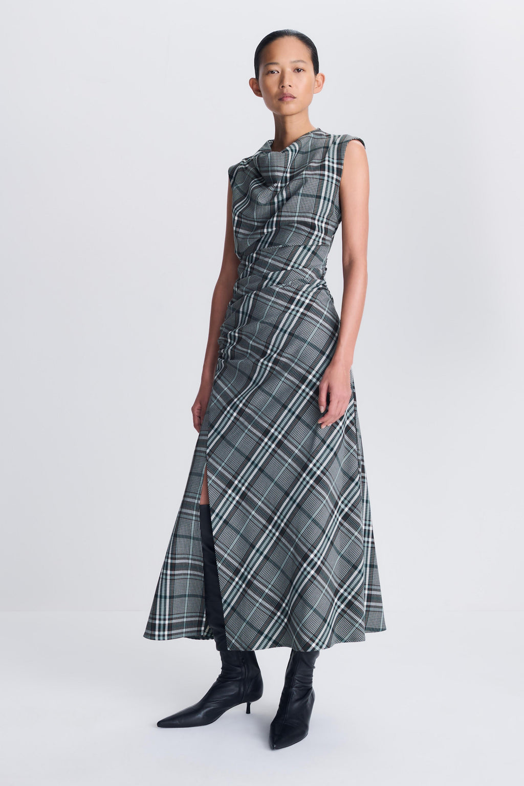 Burke Draped Midi Dress