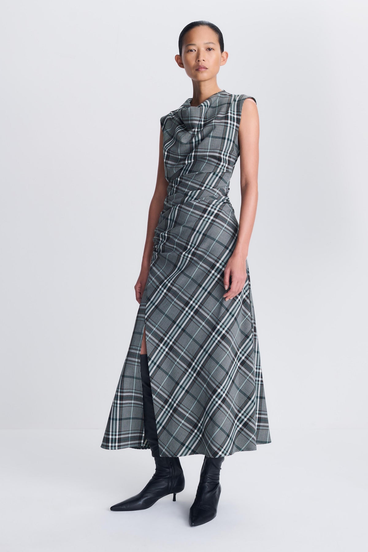 Burke Draped Midi Dress