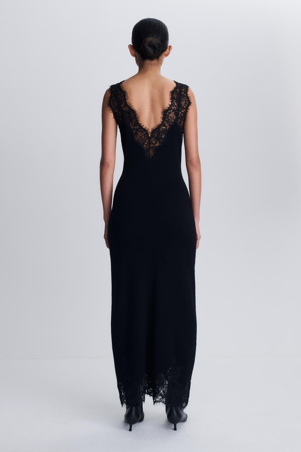Zinnia Lace Cashmere Midi Dress