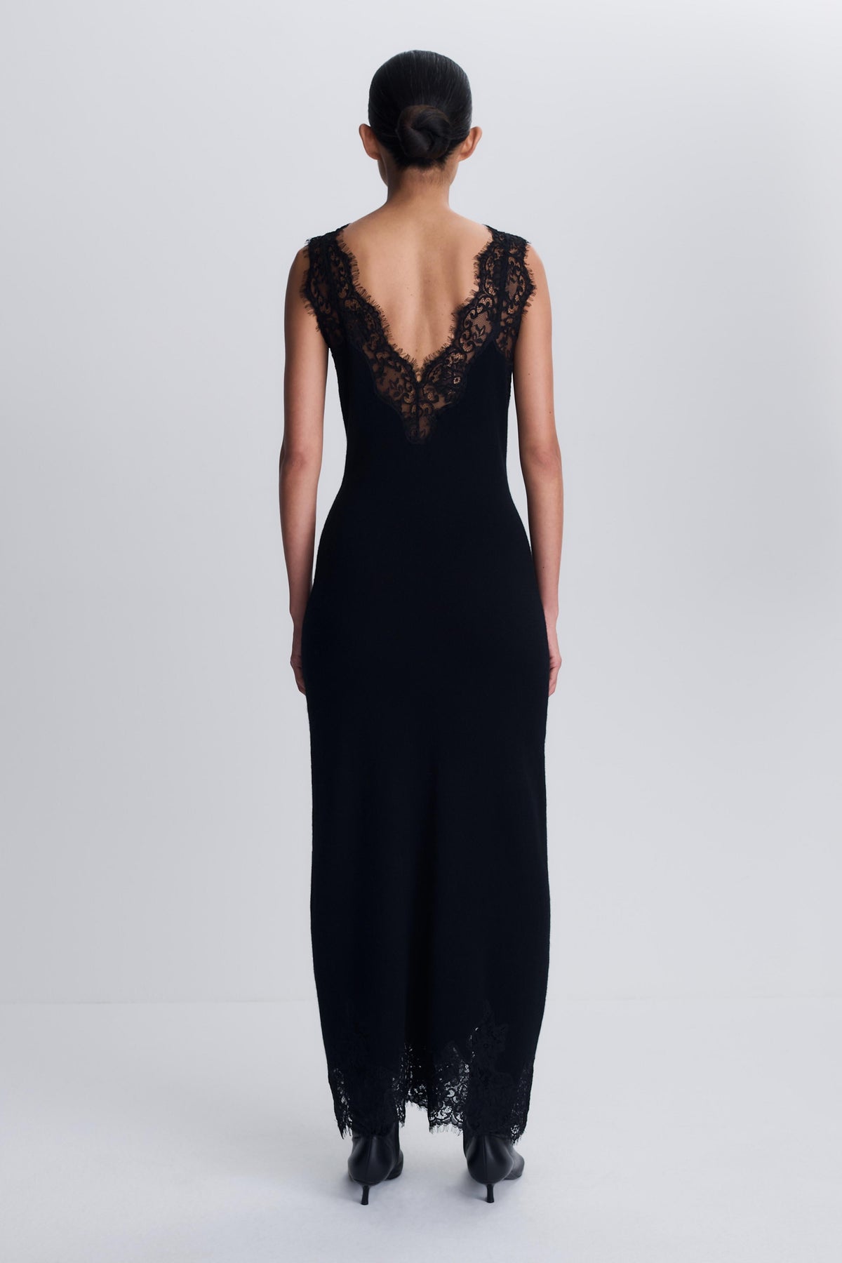 Zinnia Lace Cashmere Midi Dress