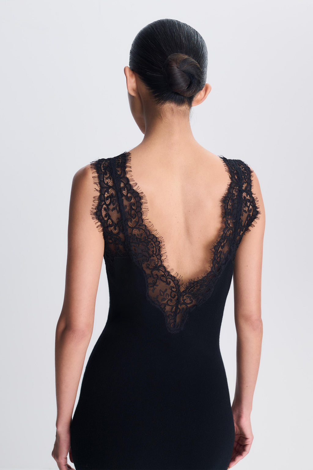 Zinnia Lace Cashmere Midi Dress