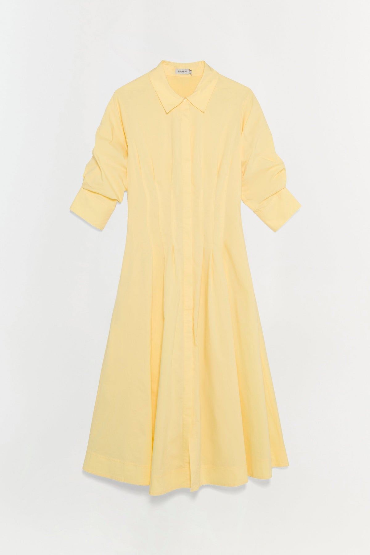 Jazz Cotton Pintuck Midi Dress