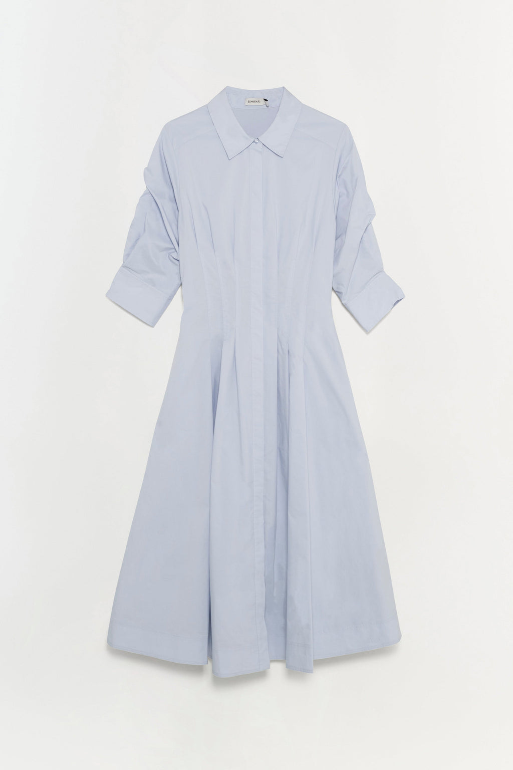 Jazz Cotton Pintuck Midi Dress