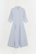 Jazz Cotton Pintuck Midi Dress
