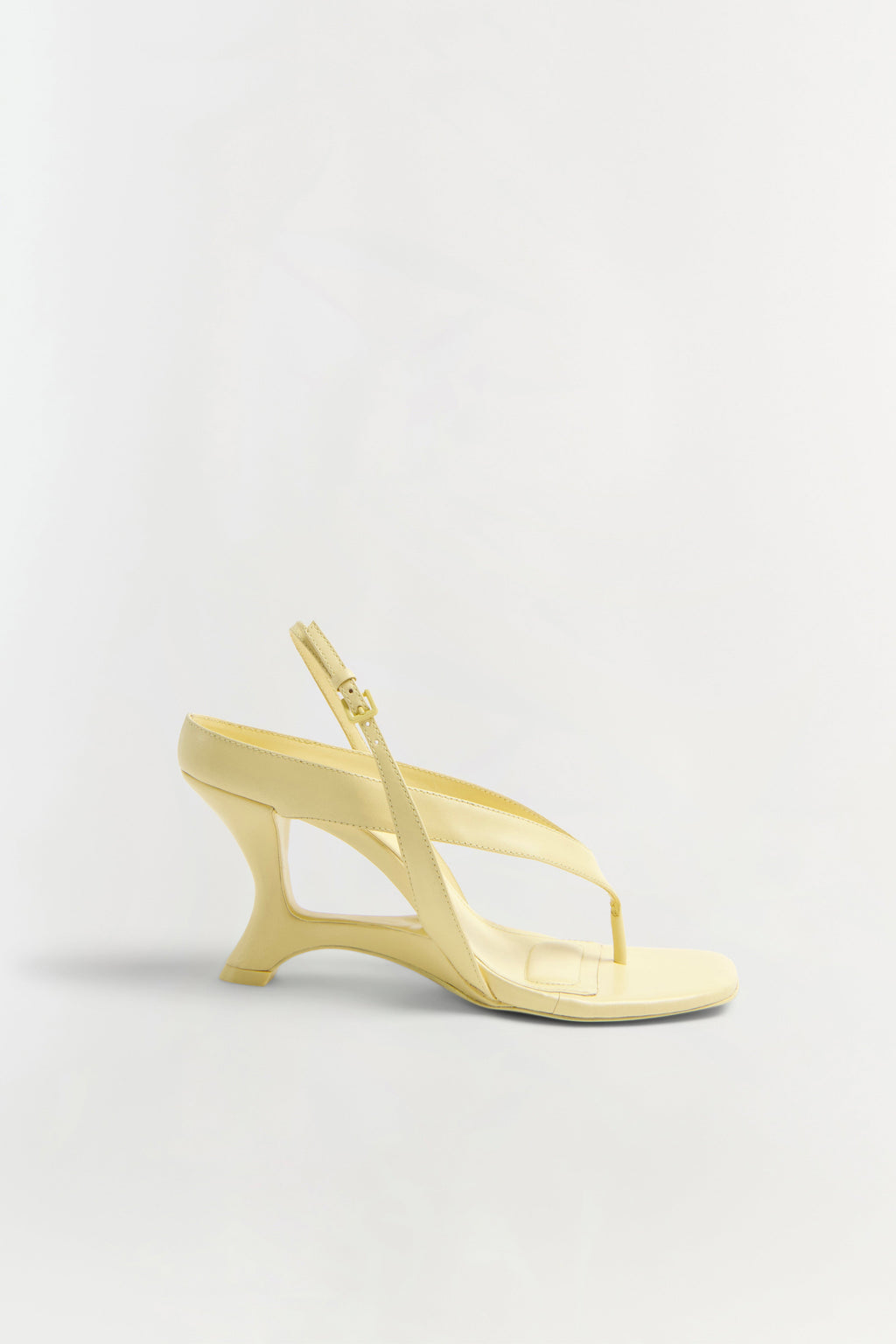 Darya Leather Wedge Thong Sandal