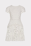 Haddy Short Sleeve Polka Dot Mini Dress