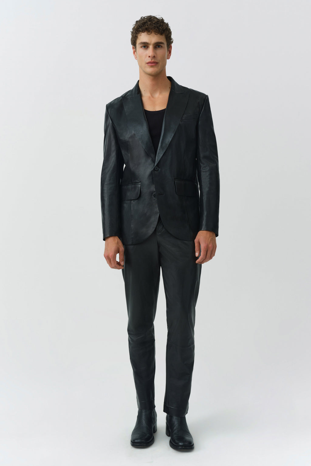 Linden Leather Blazer