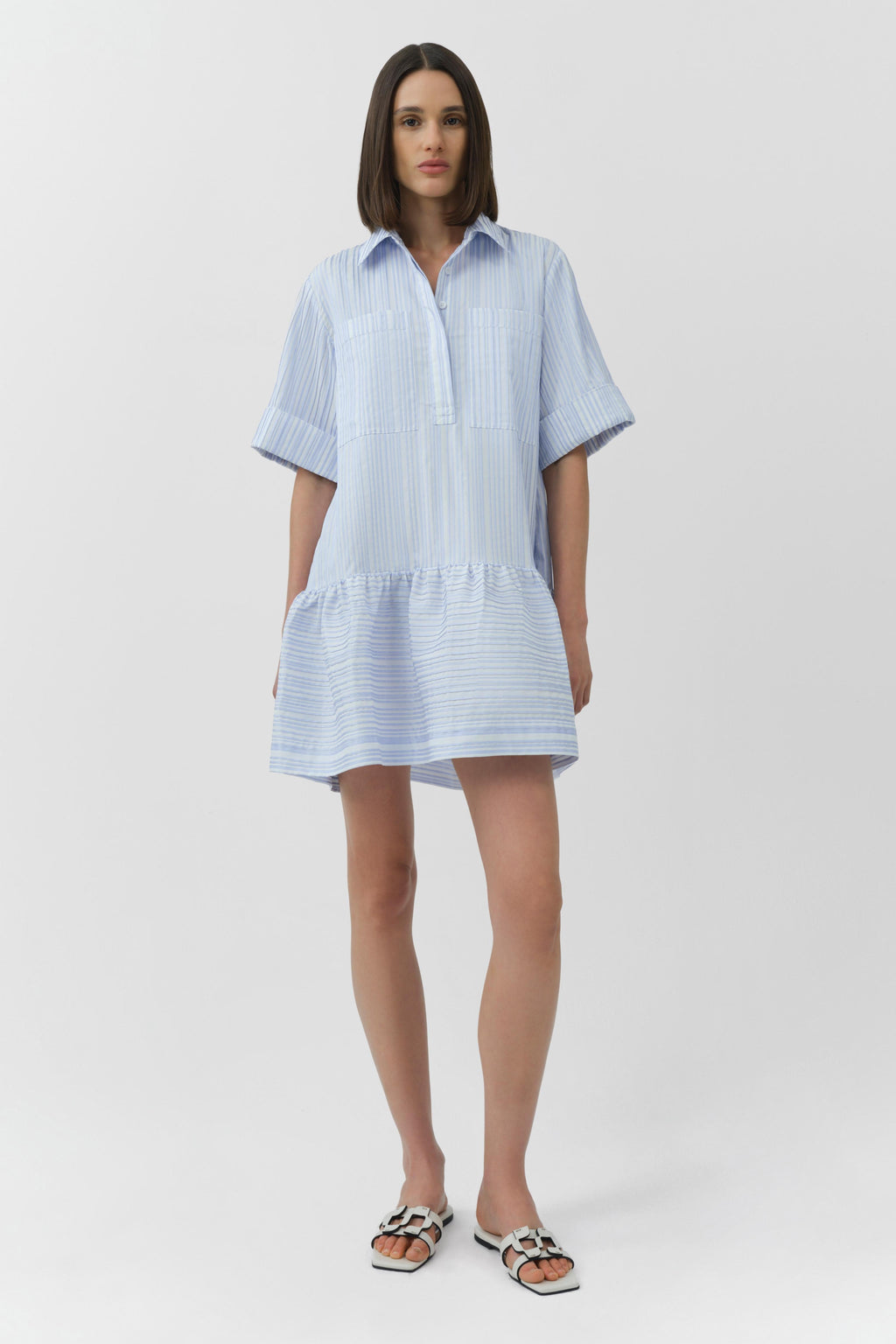 Cris Short Sleeve Shirt Dress