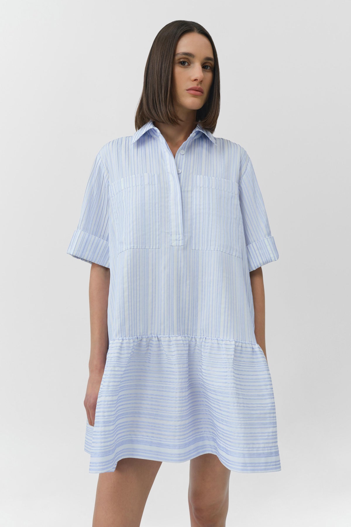 Cris Short Sleeve Shirt Dress