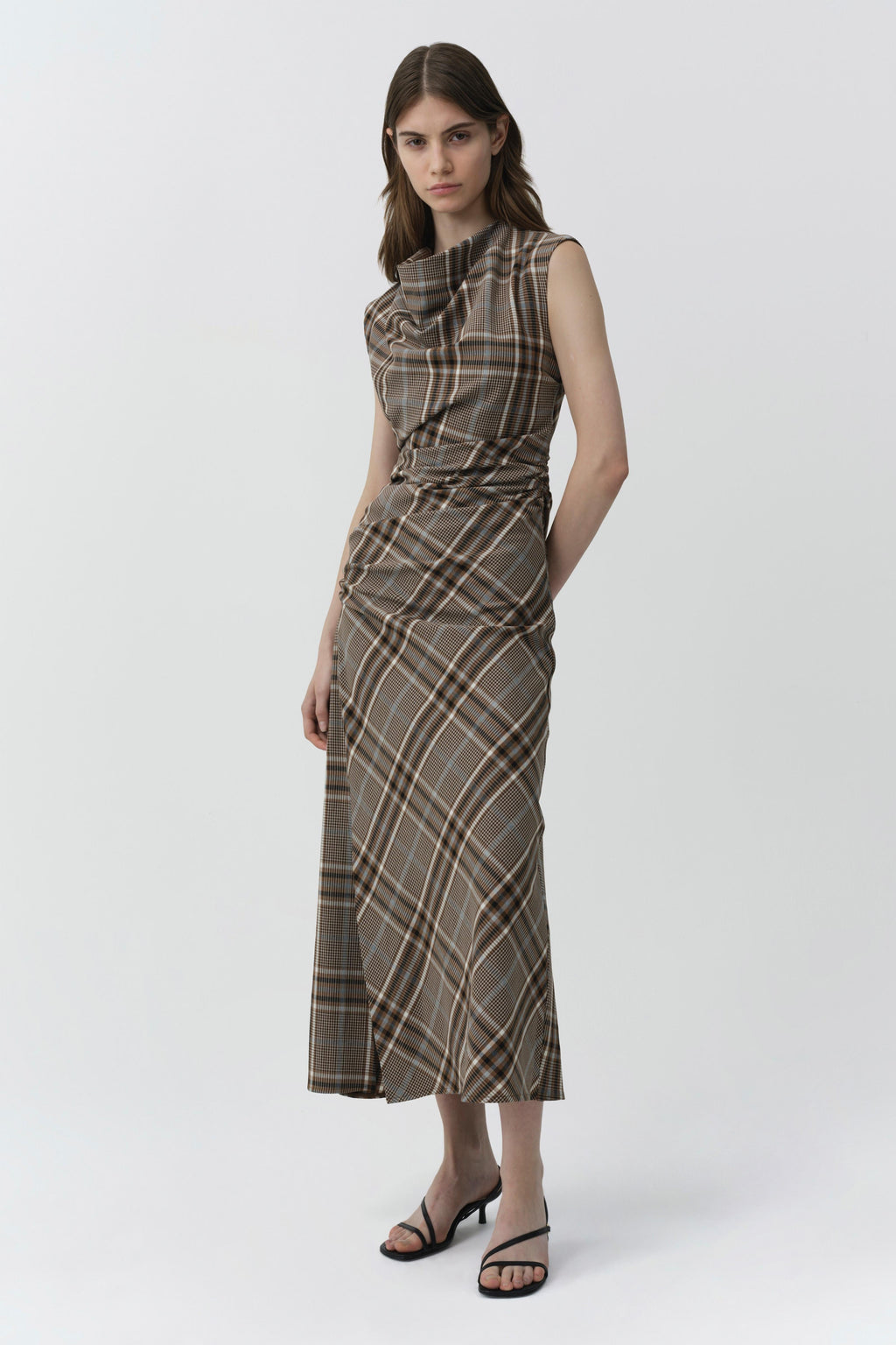 Burke Draped Midi Dress