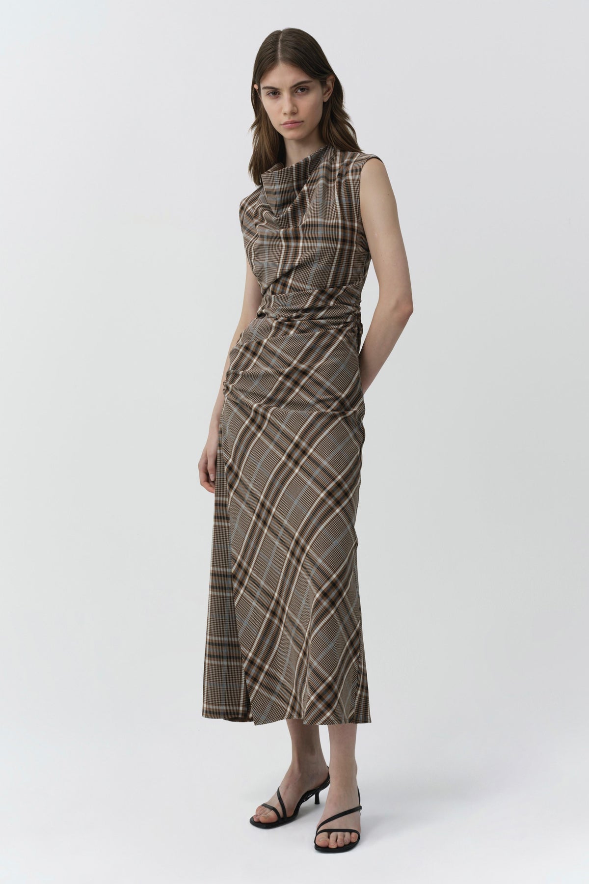 Burke Draped Midi Dress