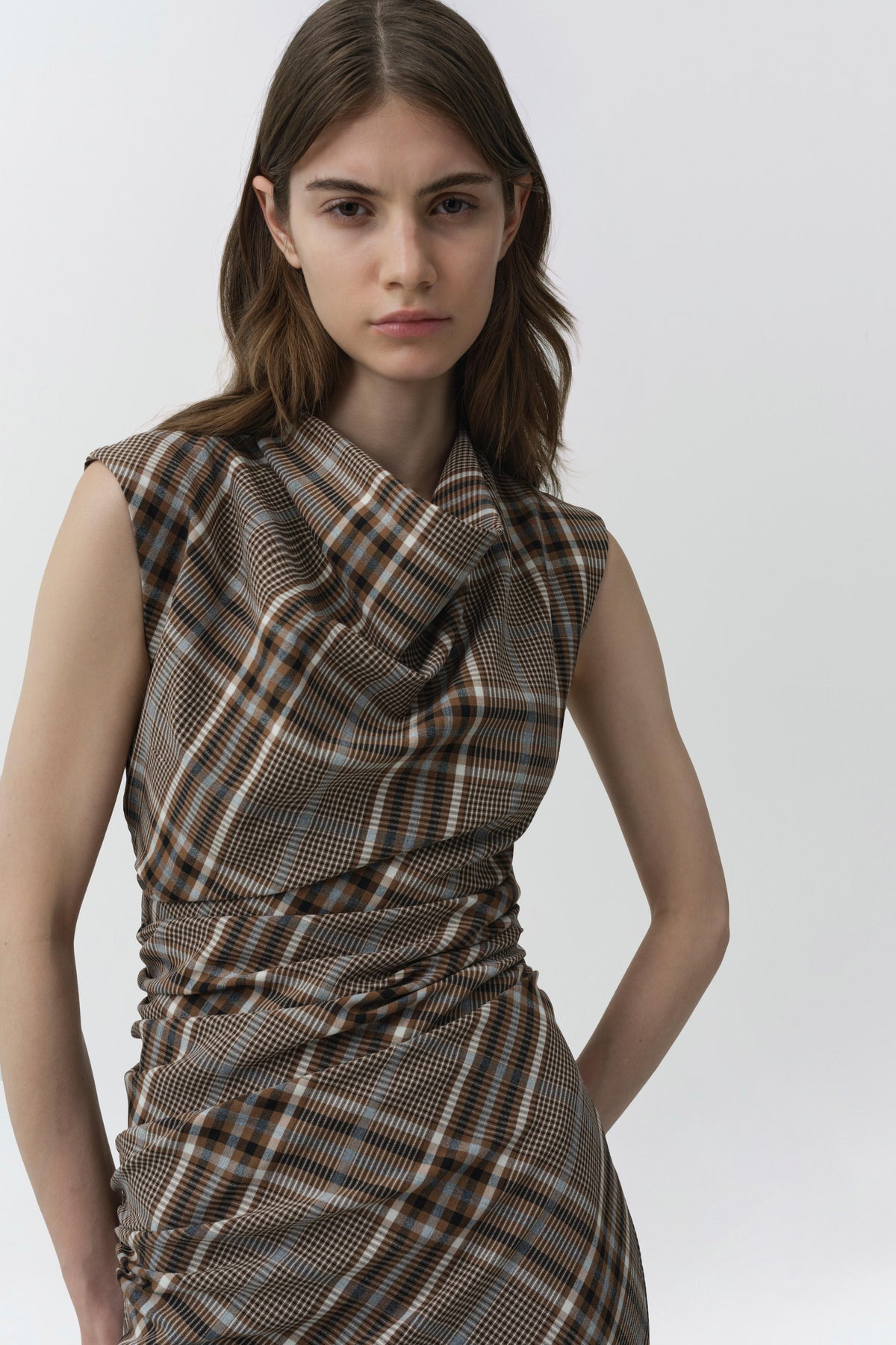 Burke Draped Midi Dress