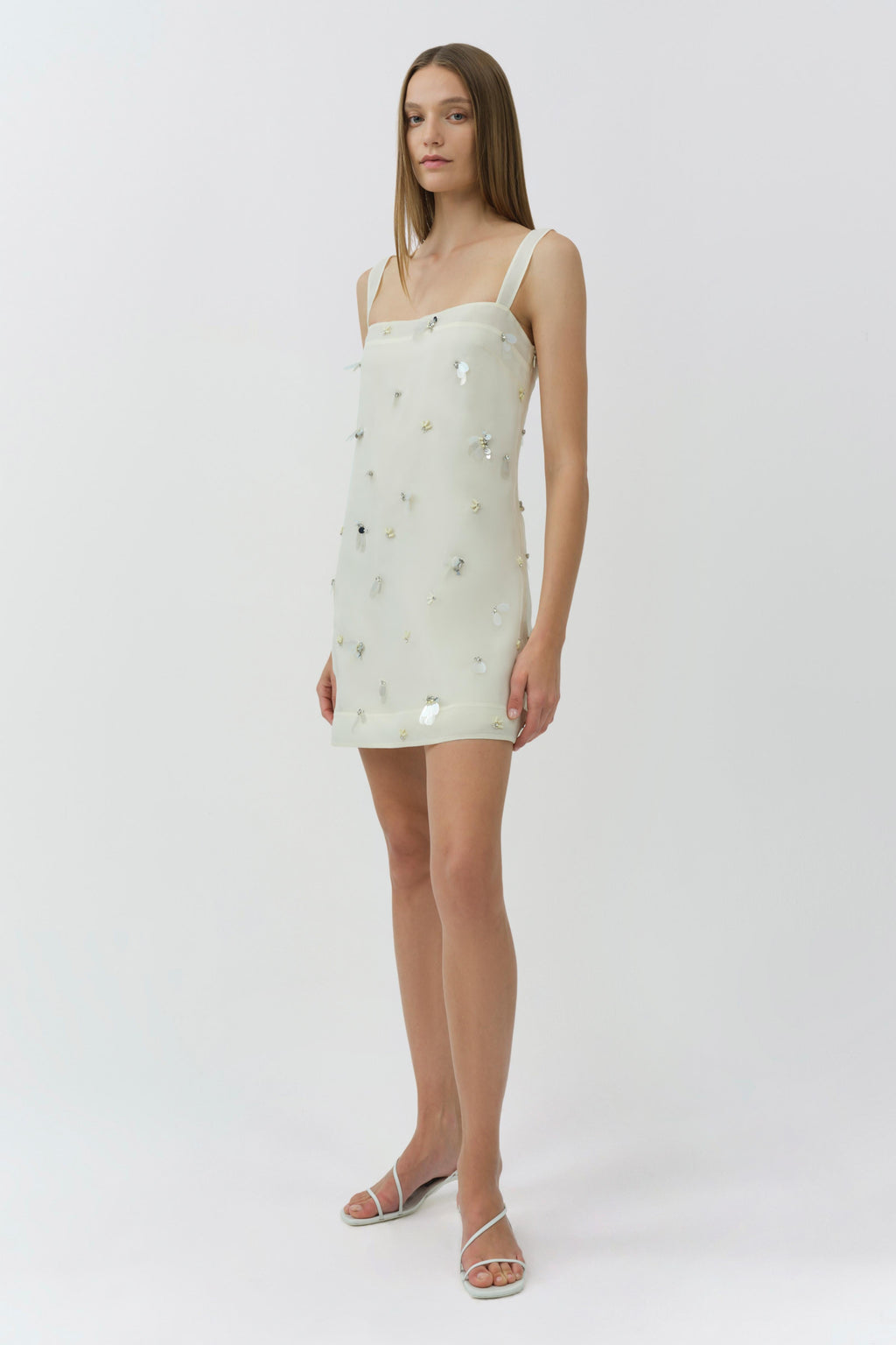 Sumi Embellished Organza Mini Dress