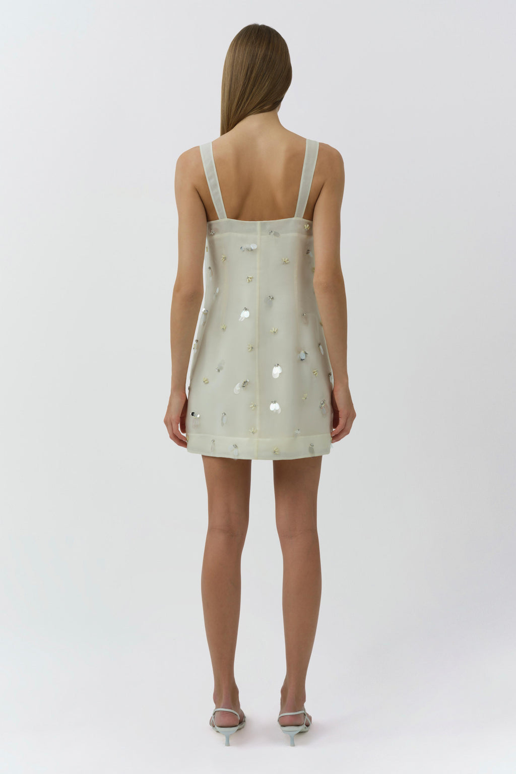Sumi Embellished Organza Mini Dress