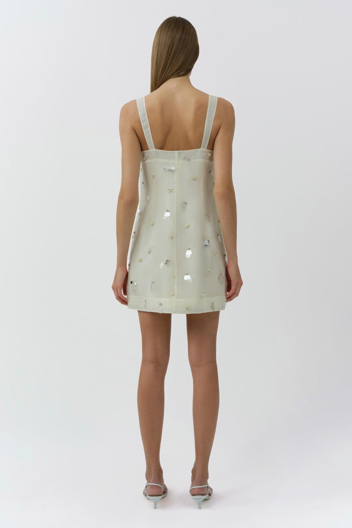 Sumi Embellished Organza Mini Dress